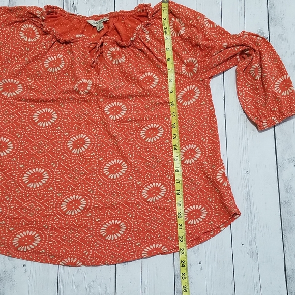 Lucky Brand Womens Large Boho flowy top - Picture 3 of 6